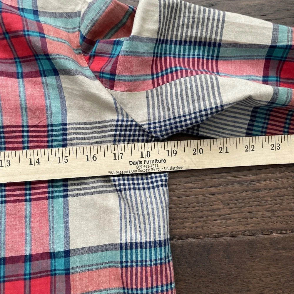 Vtg 80s Country Suburbans Women's Lightweight Blazer Jacket Plaid Sz 8 USA Made - Picture 8 of 8